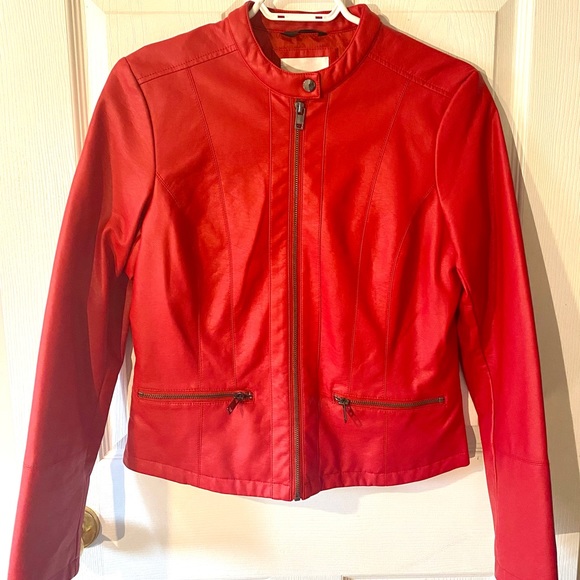 Red Leather Jacket - Picture 1 of 4